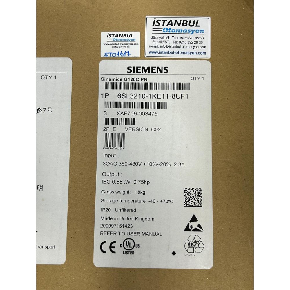 SIEMENS 6SL3210-1KE11-8UF1